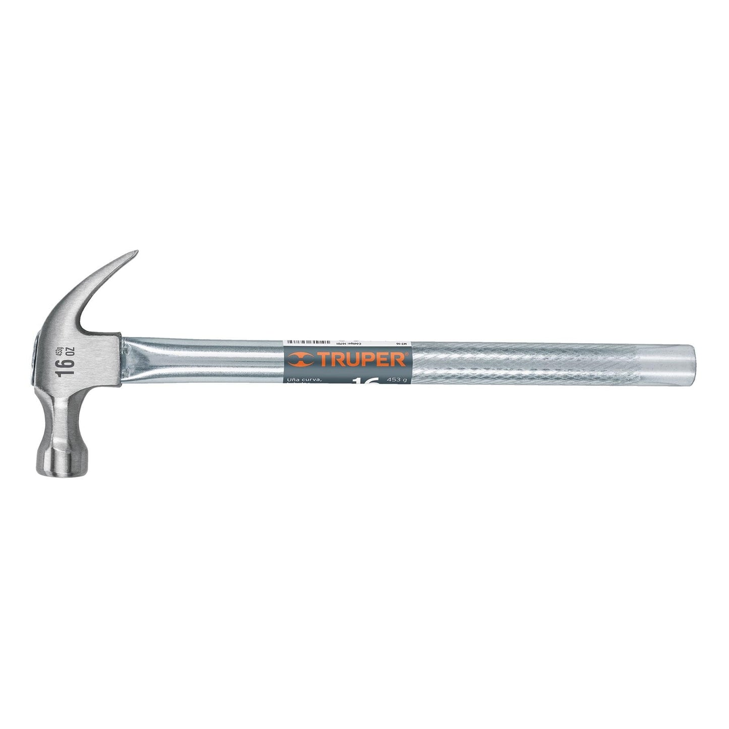 Martillo Uña Curva Truper MT-16 Tubular 16 oz