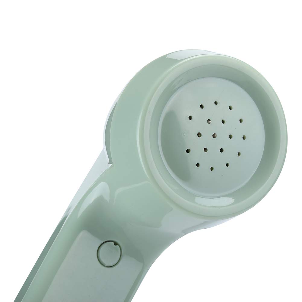 V BESTLIFE Teléfono Antiguo para decoración del hogar, teléfono Fijo con Cable clásico, teléfono Retro Europeo clásico, Llamada de Alta definición Verde, botón Transparente Grande