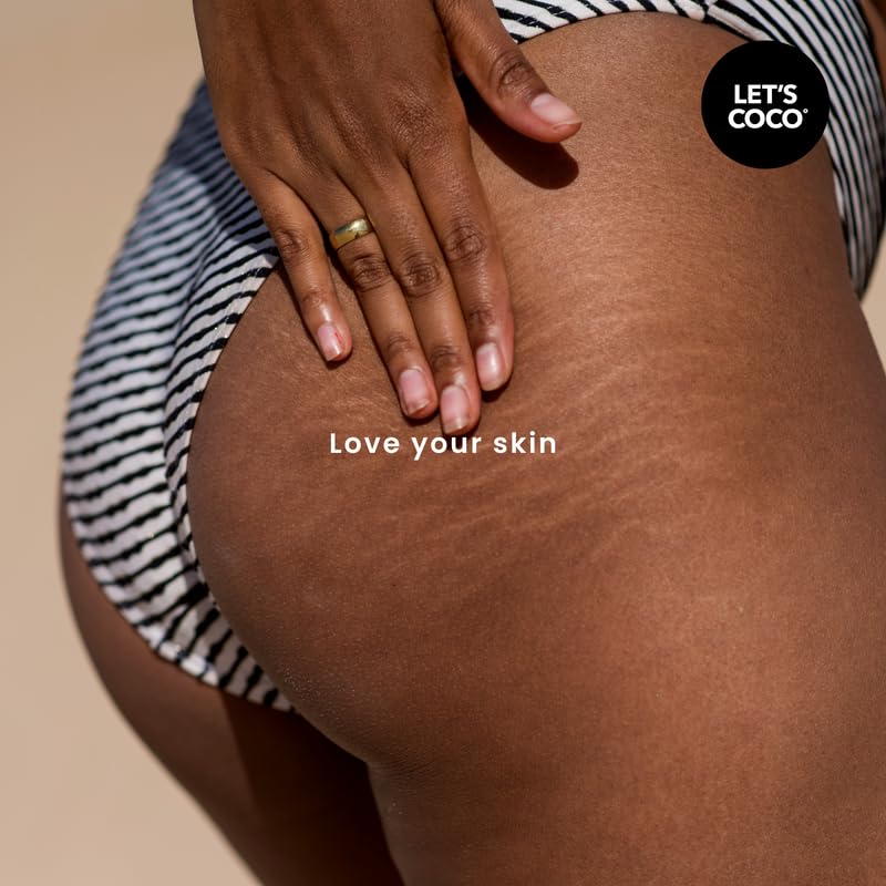LET'S COCO | Exfoliante Corporal Anti estrías y cicatrices, Let’s Coco Smooth - Exfoliante de Café, Para Uso en Todo el Cuerpo - Contenido Neto 330 Gr – 11 Oz