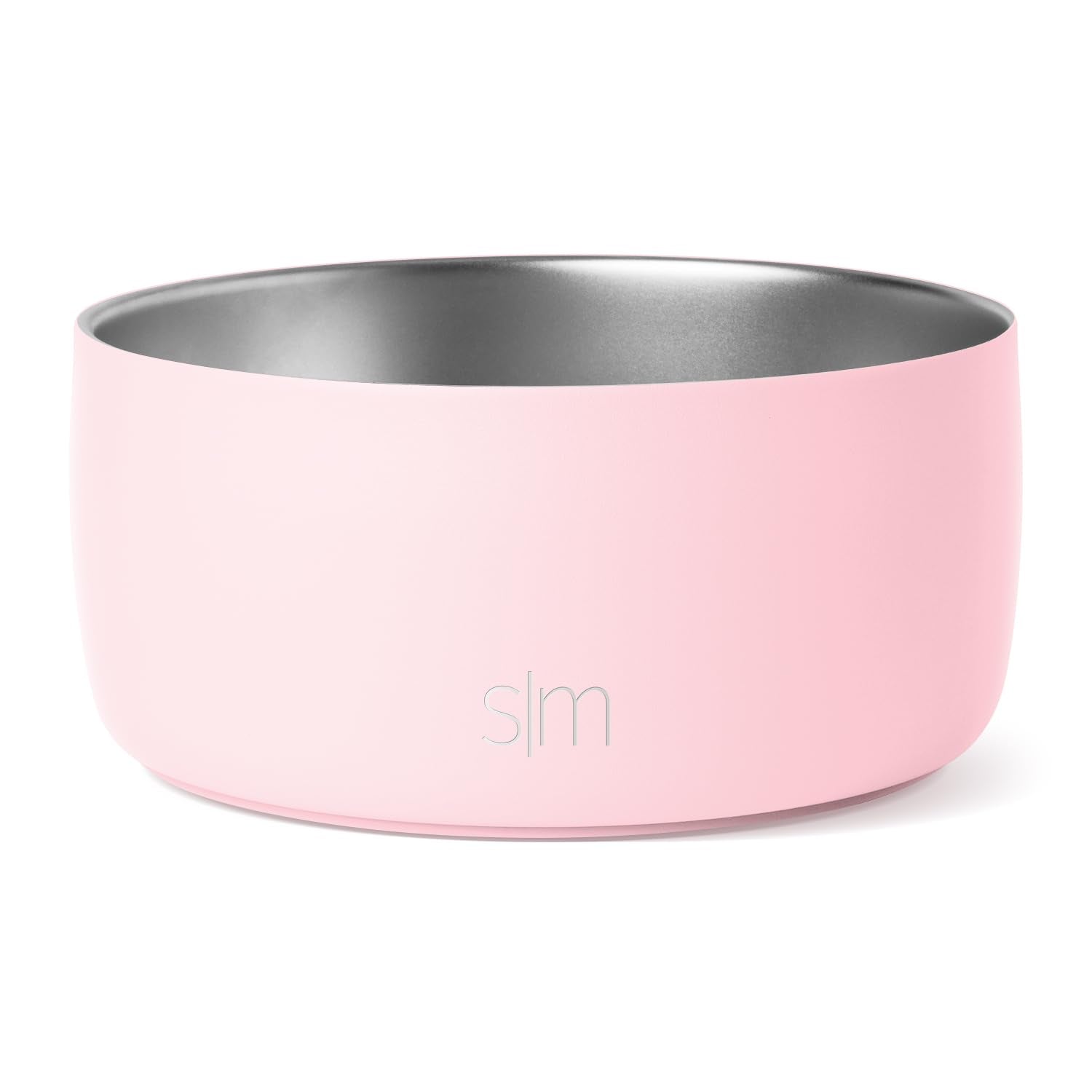 Tazón para Mascotas Simple Modern Blush Acero Inoxidable Aislado Bentley Colección Medio