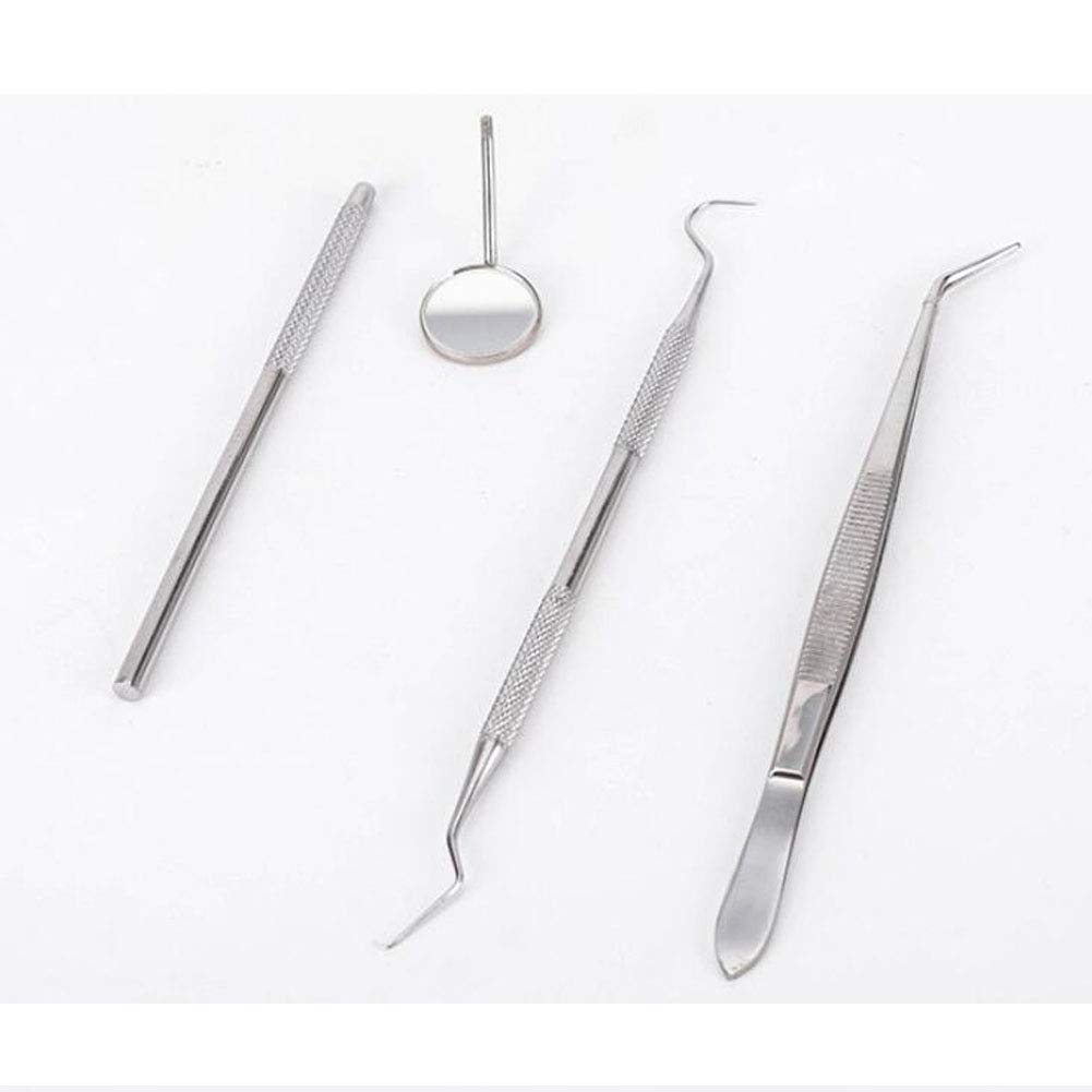 Herramienta dental, 3 juegos/9 espejos de boca de acero inoxidable, explorador de sondas, pinzas de precisión para laboratorio