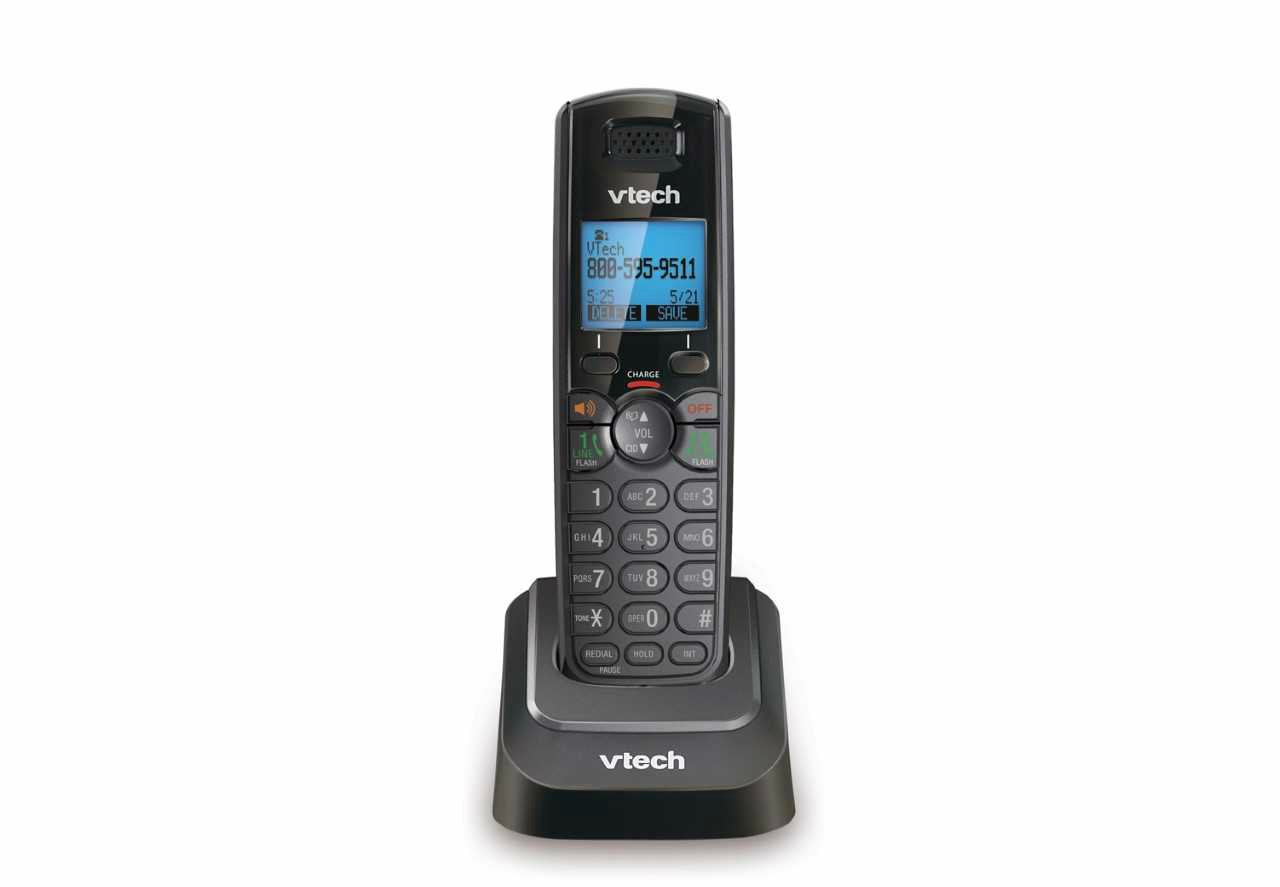 VTech DS6151-11 DECT 6.0 Teléfono inalámbrico expandible de 2 líneas + (1) DS6101-11 Auricular accesorio, negro