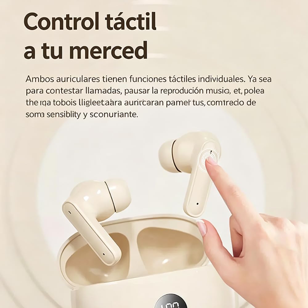 Auriculares Inalámbricos JINXIFU Bluetooth 5.4 Reducción de Ruido