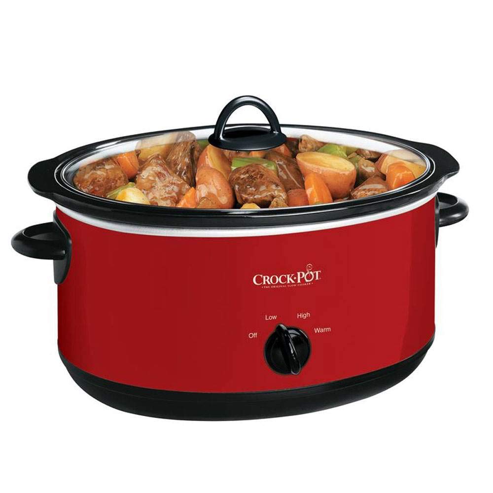 Crock-pot SCV800-R Express Crock olla de cocción lenta de 8 cuartos de galón, color rojo