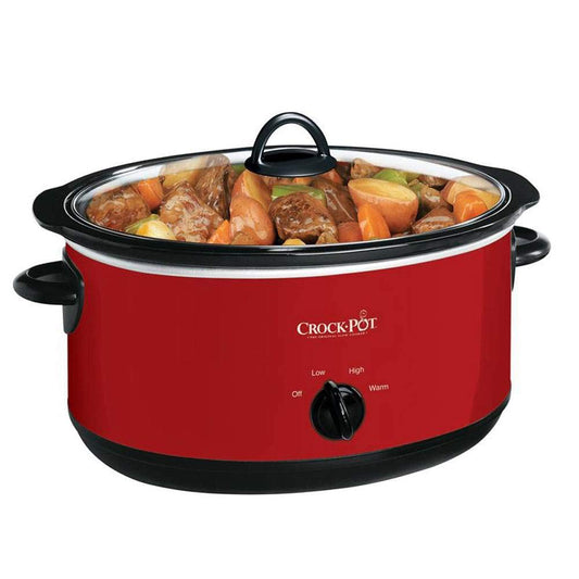 Crock-pot SCV800-R Express Crock olla de cocción lenta de 8 cuartos de galón, color rojo
