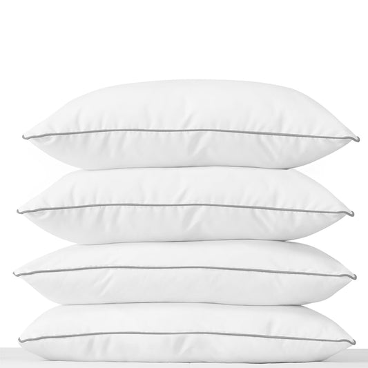 Almohadas TESSO HOME Gris Firmeza Media Hipoalergénicas King Size
