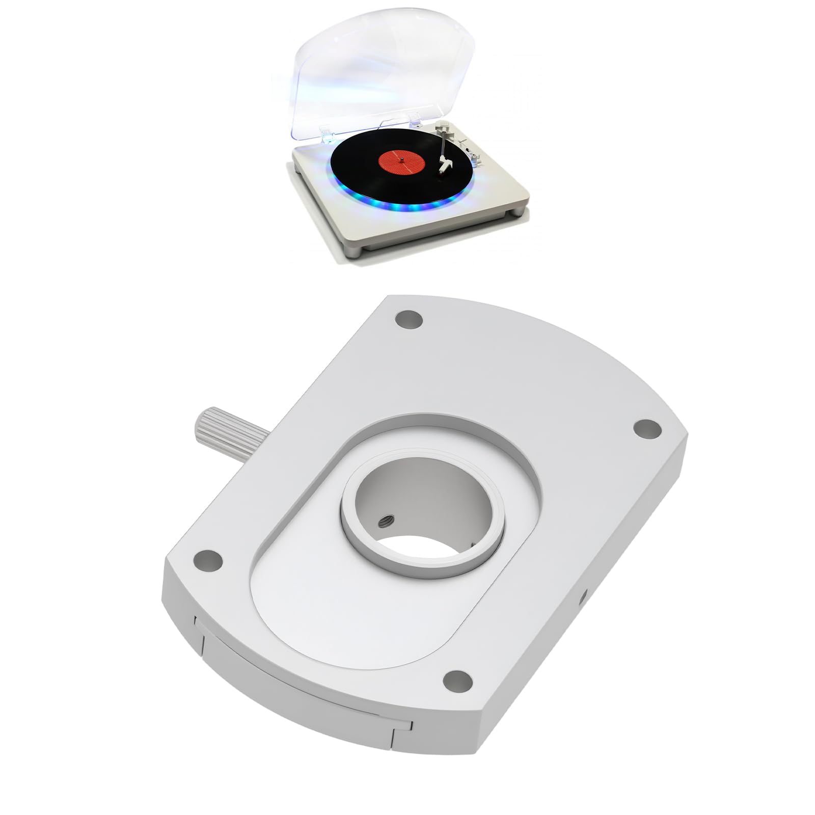 YINETTECH HiFi SME - Brazo de conversión agujero interior de 20 mm compatible con discos de vinilo LP