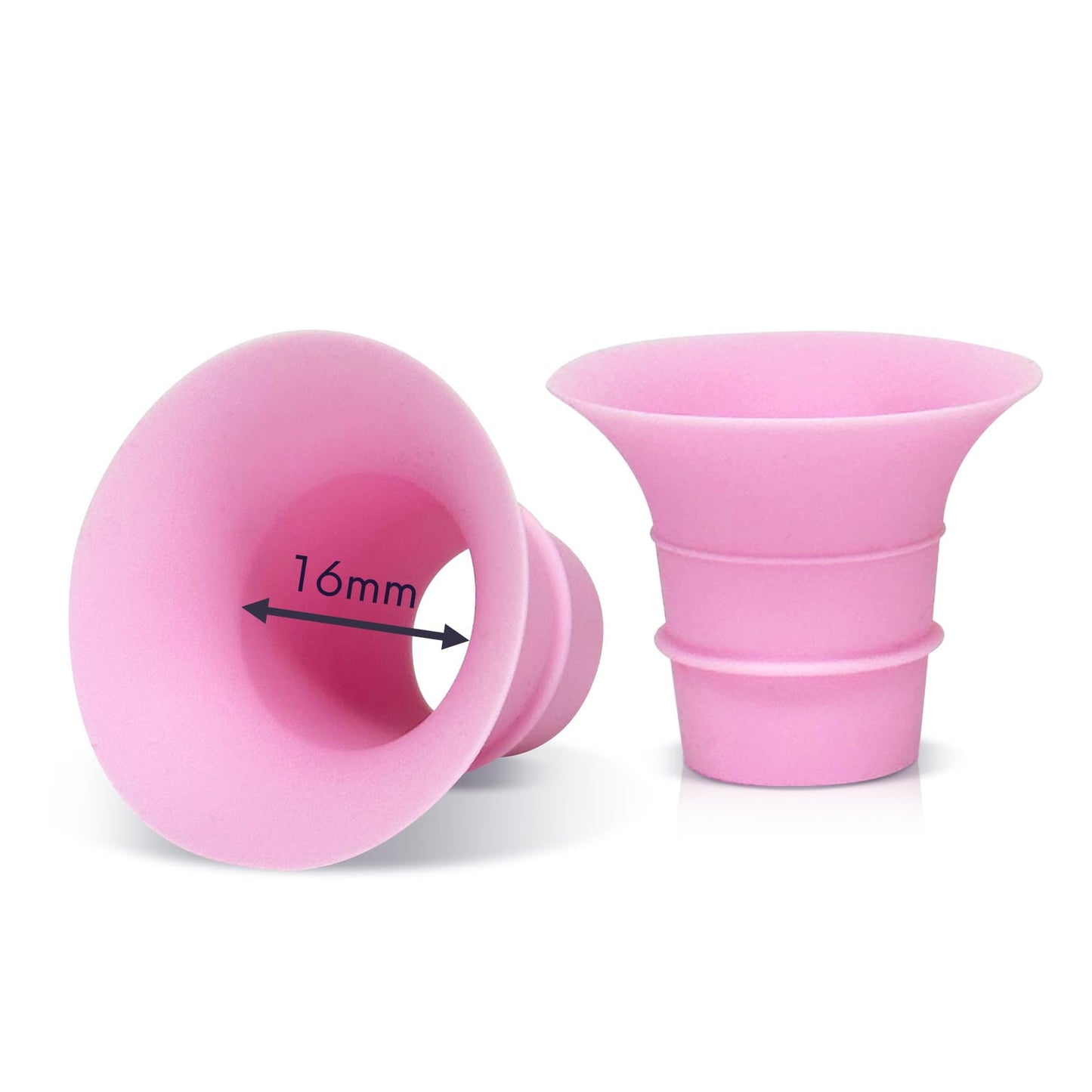 Yeabetter Inserto de brida de 16mm Compatible con Elvie Stride, S18 S21 S23, Medela, para Spectra S1 S2, TSRETE, Momcozy S9 Pro S10 S12 Pro Bombas portátiles, Reduce las bridas de 24mm del extractor