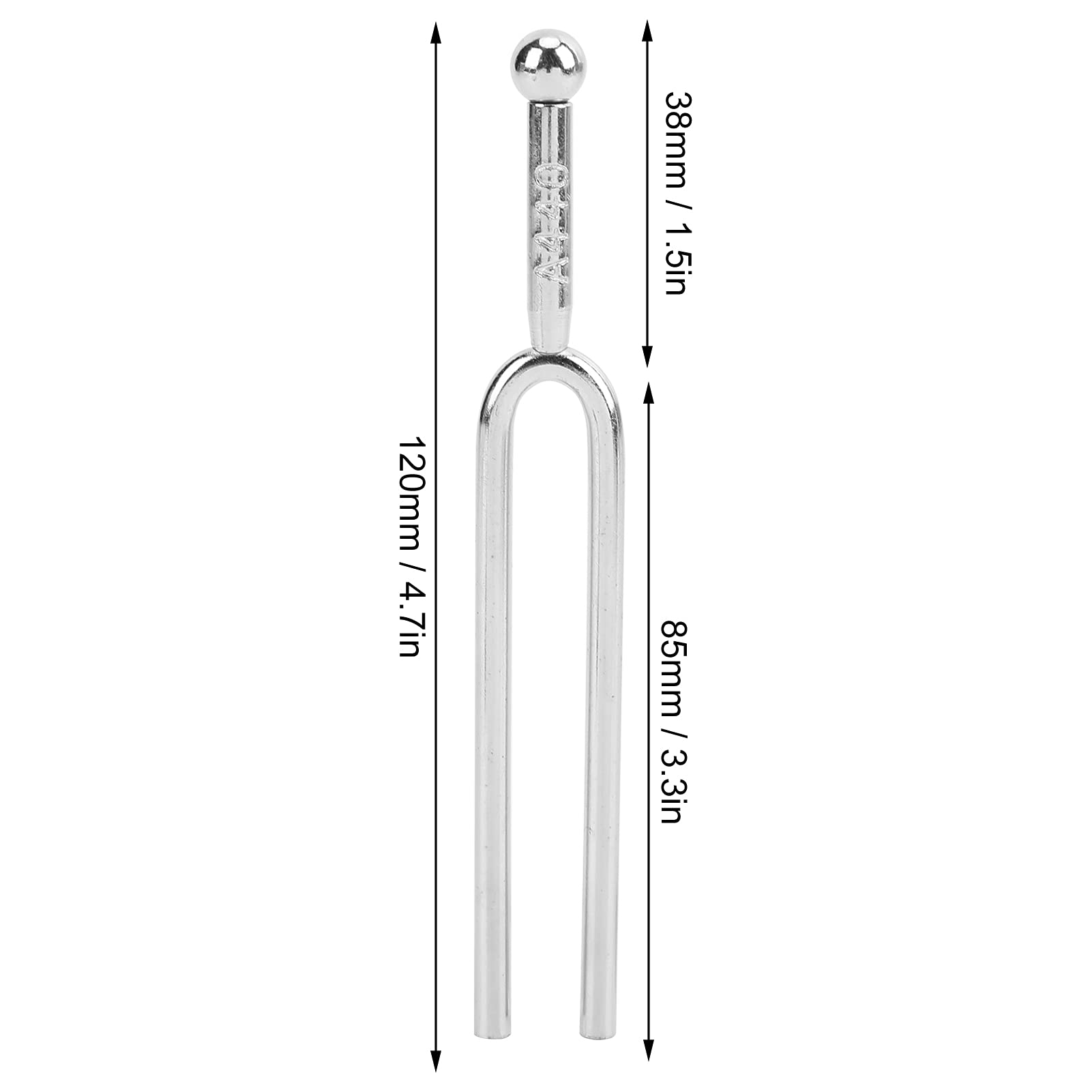 Tune Forks, 440Hz, diapasón portátil a prueba de herrumbre, acero inoxidable, una llave para instrumento