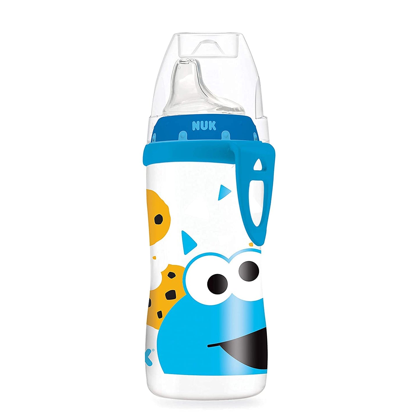 NUK Active Cup, 10 onzas, 1 paquete (2 unidades, Sesame Street)