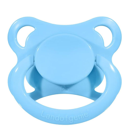 Landofgenie - Chupetes grandes para adultos, tamaño grande, con forma de luna, color azul
