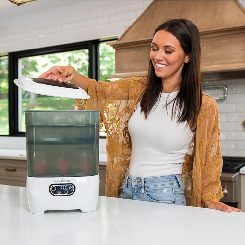 Baby Brezza - Esterilizador y secador de biberones de bebé avanzado - Máquina eléctrica de esterilización a vapor - Esterilización universal para todas las botellas: plástico + vidrio + chupetes +