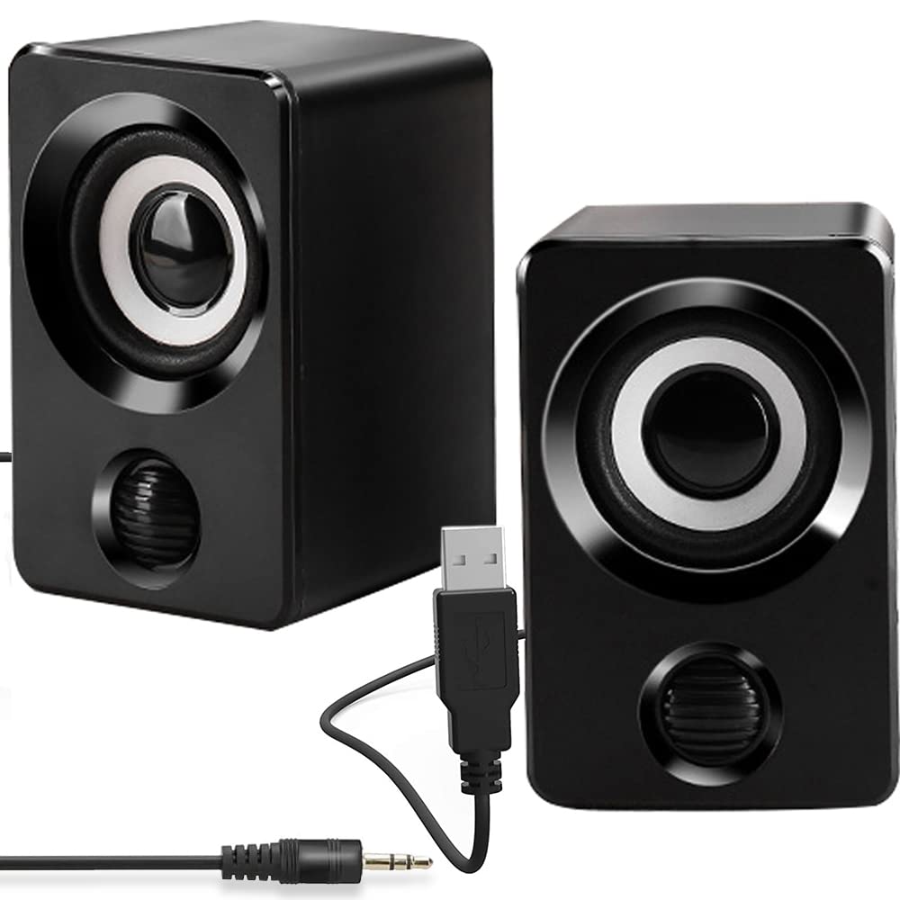 Altavoces Multimedia KAMYSEN Negro con Cable USB