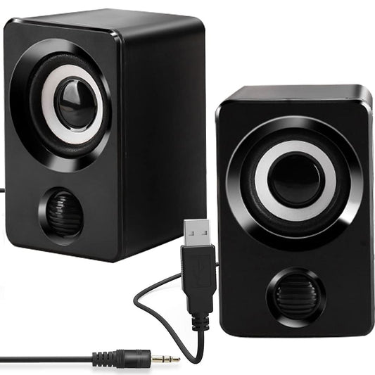 Altavoces Multimedia KAMYSEN Negro con Cable USB
