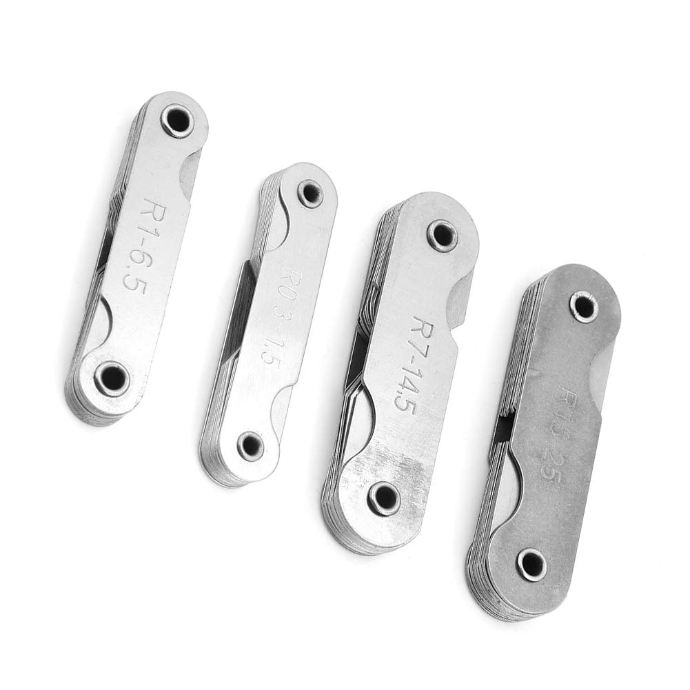 Herramienta de Medición de Radio Oumij1 Acero Inoxidable 4 Piezas