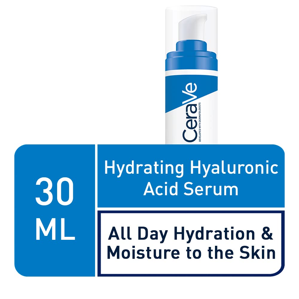 CeraVe Crema Reparadora para Contorno de Ojos Bolsas y Ojeras 14gr + Sérum Hidratante con Ácido Hialurónico 30ml Hidratante facial para todo tipo de piel