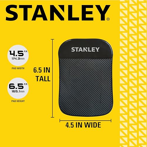 Alfombrilla Universal Stanley Negro XL con Agarre Antideslizante Extra Fuerte para Coche