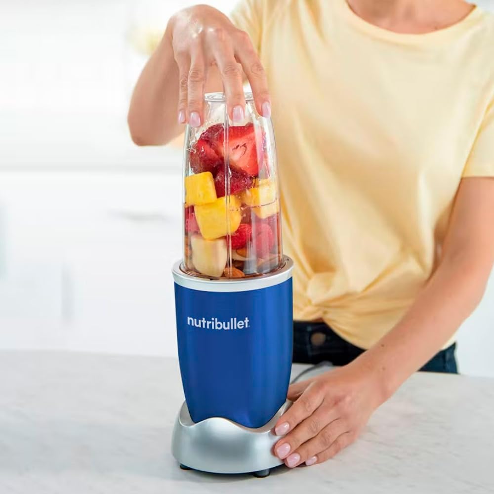 Nutribullet Licuadora Electrica, Picadora Pro 900 Watts 32Oz Mod. RNB9-0401 RENOVADA (Azul)