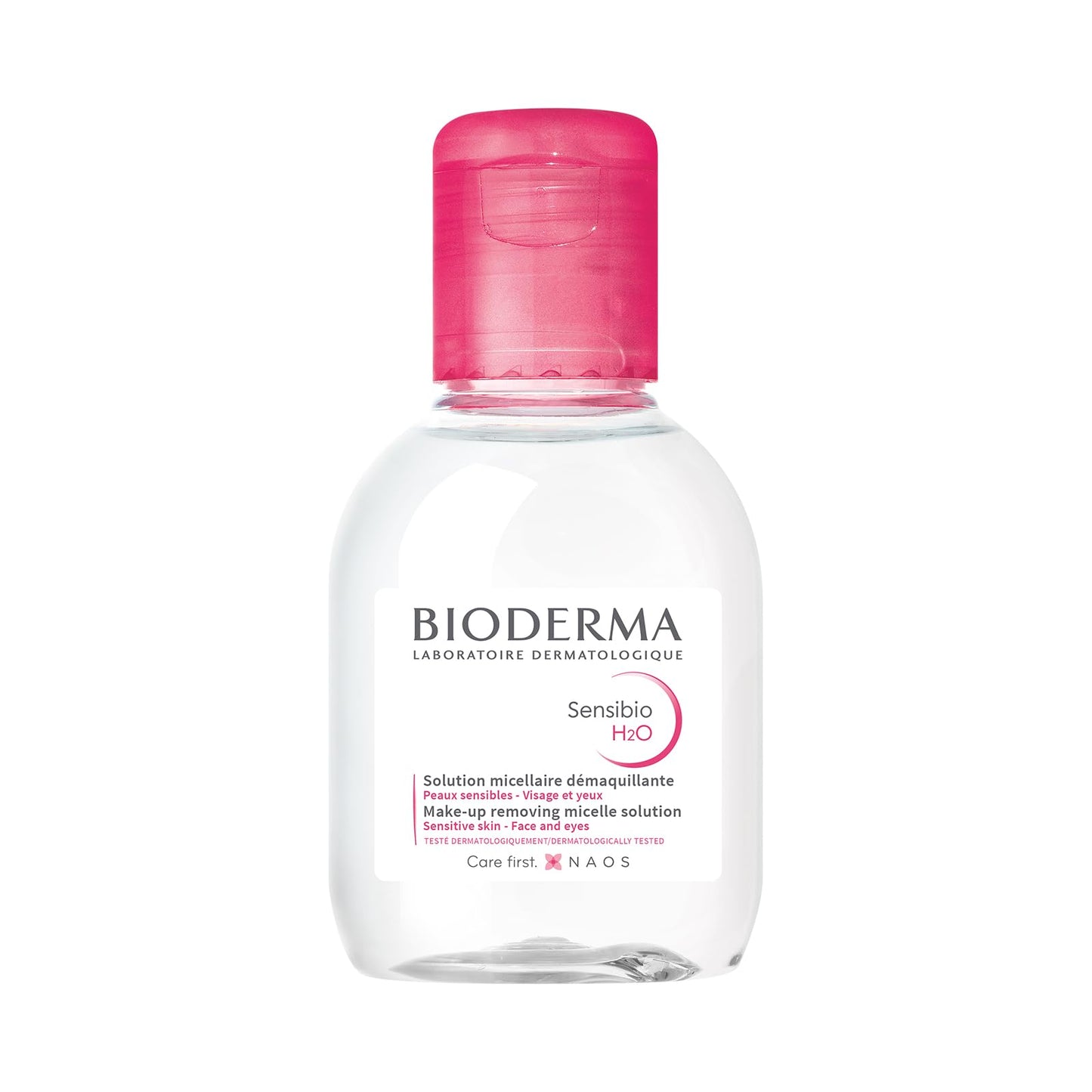 BIODERMA, Agua Micelar, Sensibio H2O, Desmaquillante para Piel Sensible, Calma y Reduce la Irritación, 100 ml