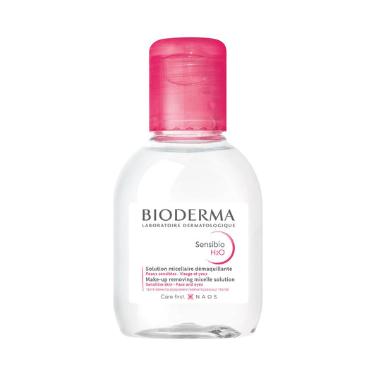 BIODERMA, Agua Micelar, Sensibio H2O, Desmaquillante para Piel Sensible, Calma y Reduce la Irritación, 100 ml