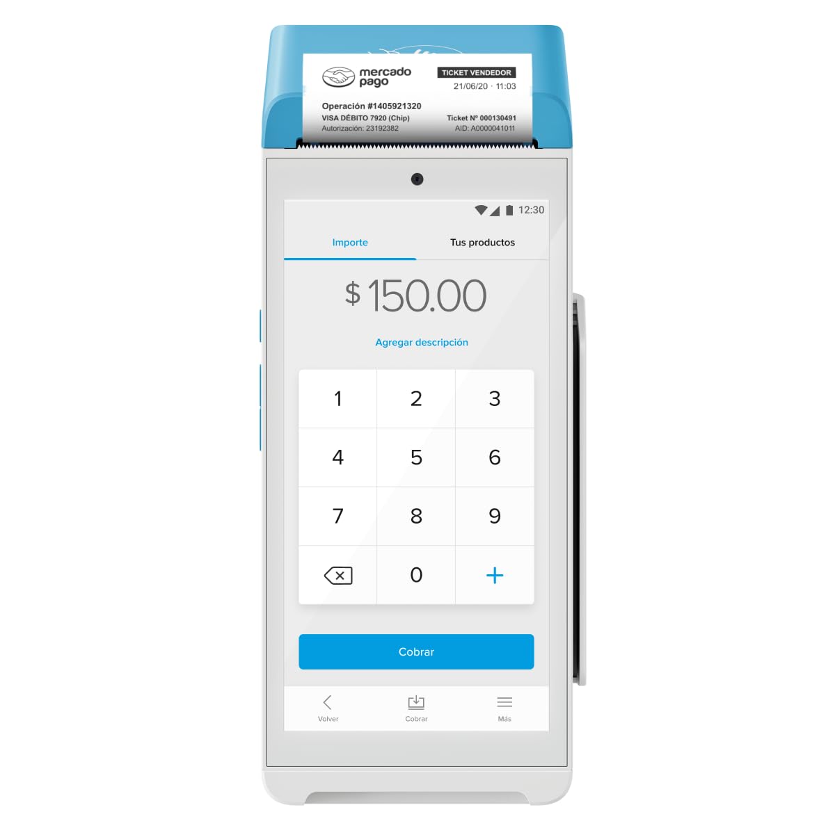 MERCADO PAGO POINT Smart 2, Terminal para Tarjetas con Internet Gratis