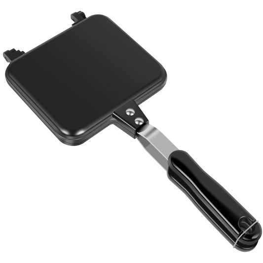 ZJRDYYK - Sandwichera tostada para estufas, sandwichera de aluminio, para acampar para estufa de gas, para estufas, sándwiches y prensa Panini para el hogar, cocina, desayuno, camping