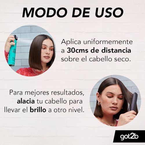 Got2b Spray de acabado brillante para cabello Got Gloss 200ml