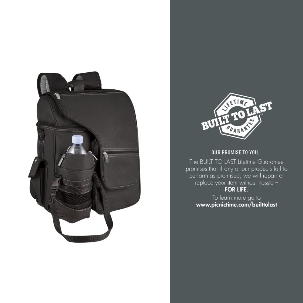 PICNIC TIME ONIVA - A Brand Ohio State Buckeyes - Asiento reclinable portátil Ventura para Estadio, Color Negro