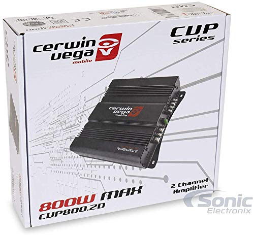 Cerwin-Vega Mobile CVP800.2D CVP Series Amplificador de Clase D de 2 Canales (400 W Rms)