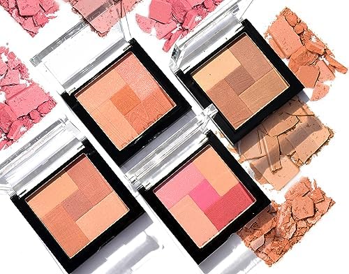 Rubor y Bronceador en Polvo Palladio Pink Truffle de Maquillaje Facial Suave y Sedoso