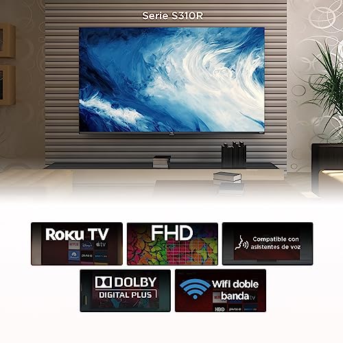 Smart TV TCL 40 Pulgadas FHD 2K Pantalla 40S310R