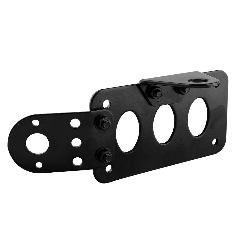 Soporte de Placa de Matrícula Tbest Hayabusa Negro Montaje Lateral para Motocicleta