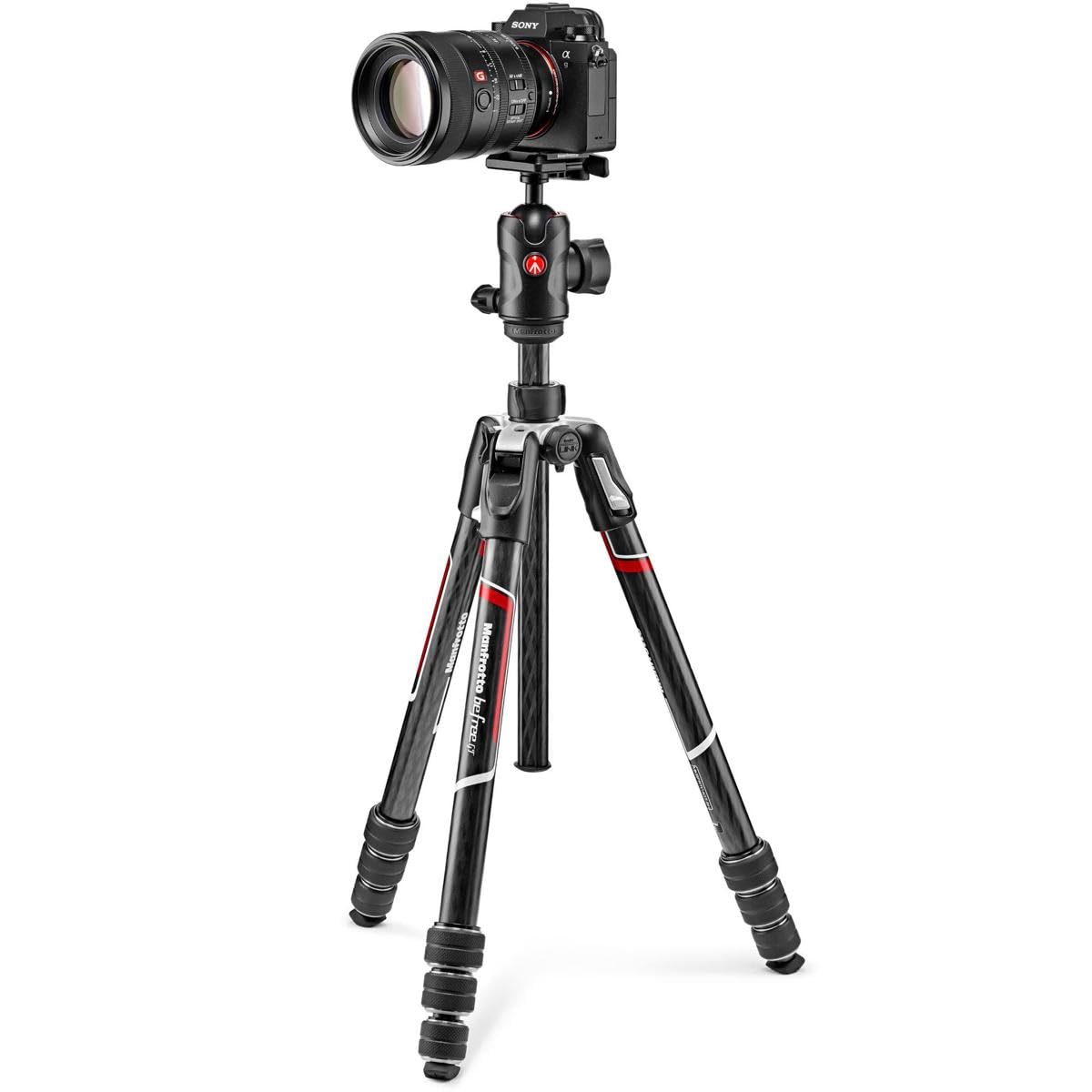 Manfrotto Befree GT Aluminum Travel Tripod with Ball Head, Twist Lock, Black
