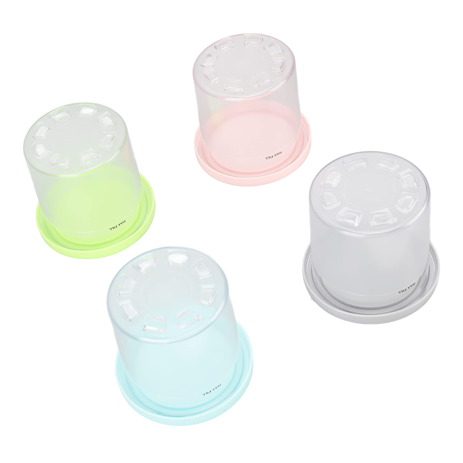 Contenedor de Pinta de Helado de Repuesto para Pintas y Tapas, Paquete de 4, Vasos de 20 Oz Compatibles con NC299AMZ y NC300s Series Ice Cream Maker, Apto para Lavavajillas