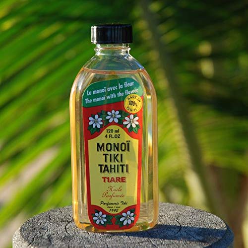 Monoi Tiare Tahiti Tiare Gardenia Coconut Oil (Pack of 2), Scented With Fresh Handpicked Tiare Flowers, 100% Made in Tahiti, 4 fl. oz.