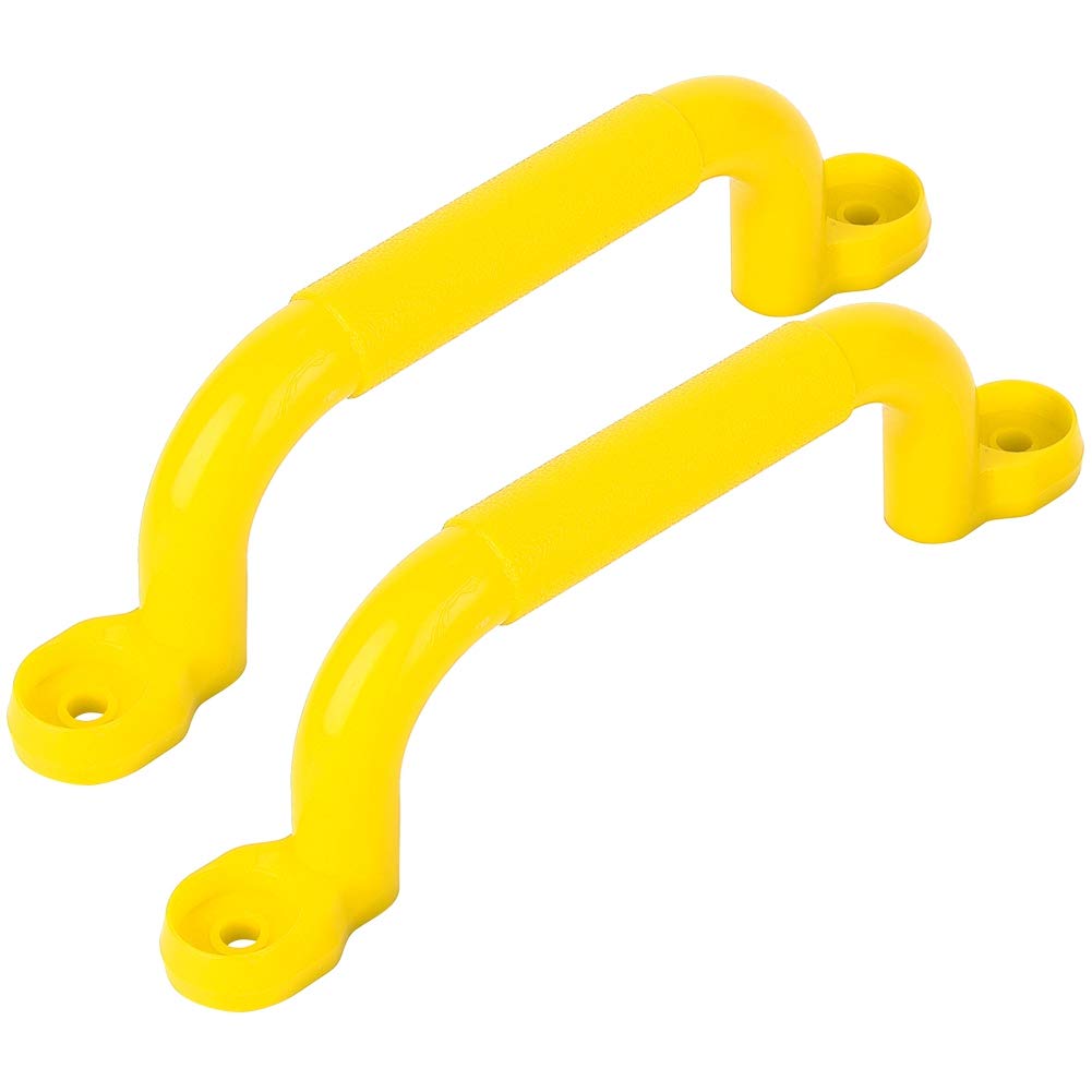 Alomejor Juego Asas de Agarre para niños Juegos de Seguridad Antideslizante Juego de Asas Tornillos Kits para la casa del árbol de Escalada de Juguete Columpio de Accesorios