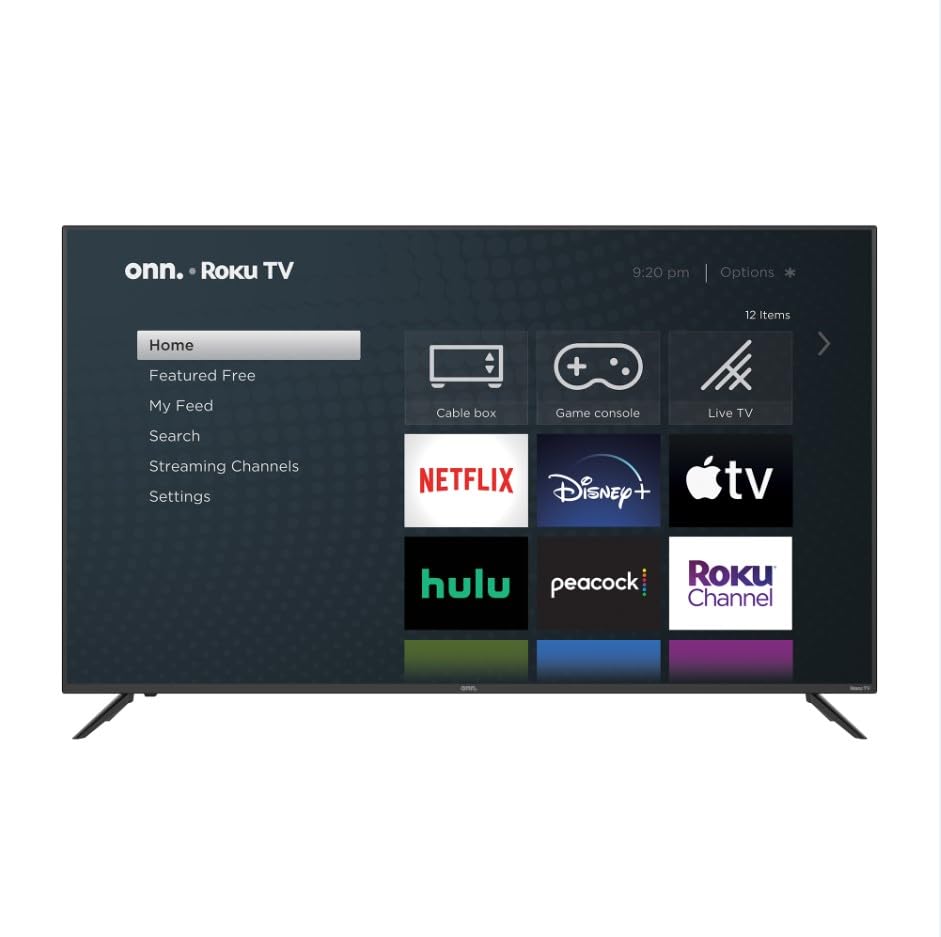 Television Onn de 70" Pulgadas Clase 4K Ultra HD (2160p) Pantalla Smart LED TV HDR 3 Puertos HDMI y USB - 100012588