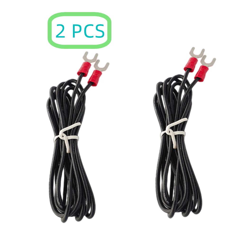 Komsunma - Juego de 2 cables de tierra para tocadiscos Technics SL-1200, serie SL-1210, cartucho magnético, cable telefónico técnico de 5 pies