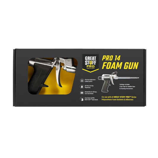 Great Stuff Pro 14 Pistola dispensadora de espuma, color plateado