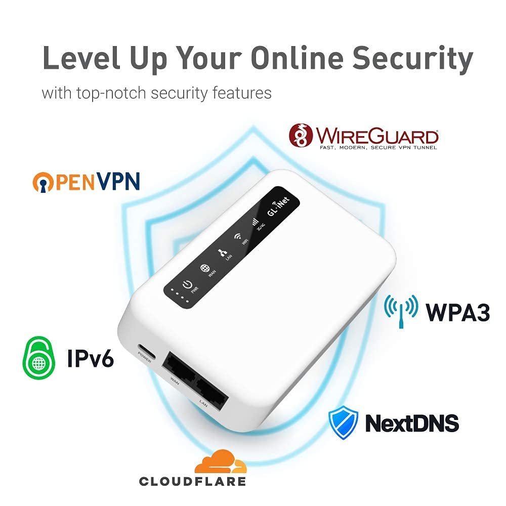 GL.iNet GL-XE300 (Puli) 4G LTE Industrial IoT Gateway, T-Mobile, Router/Punto de acceso/Extender/WDS, OpenWrt, batería de 5000 mAh, OpenVPN, SSH remoto, WPA3, IPv6 (EC25-AF), solo para América del