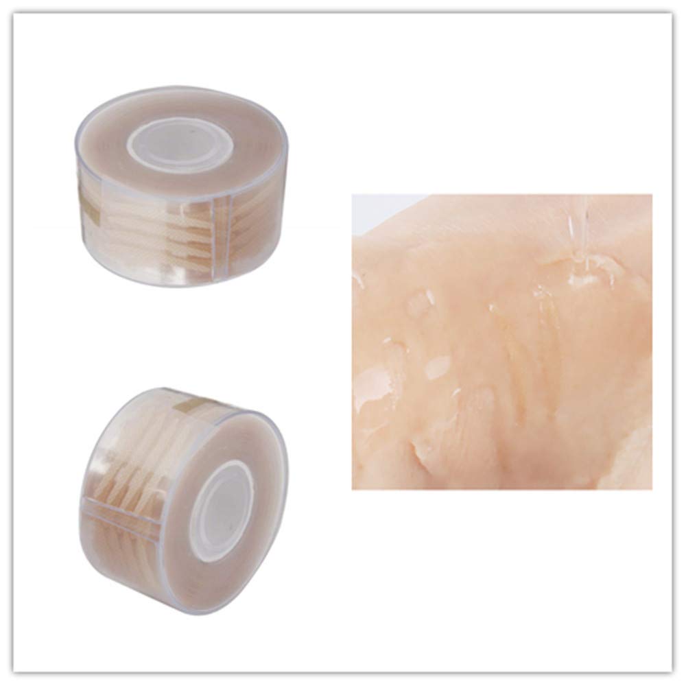 Cinta Adhesiva de Fibra Invisible AISIBO Tez Natural Adhesiva e Impermeable con Tenedor en Y 300 Pares