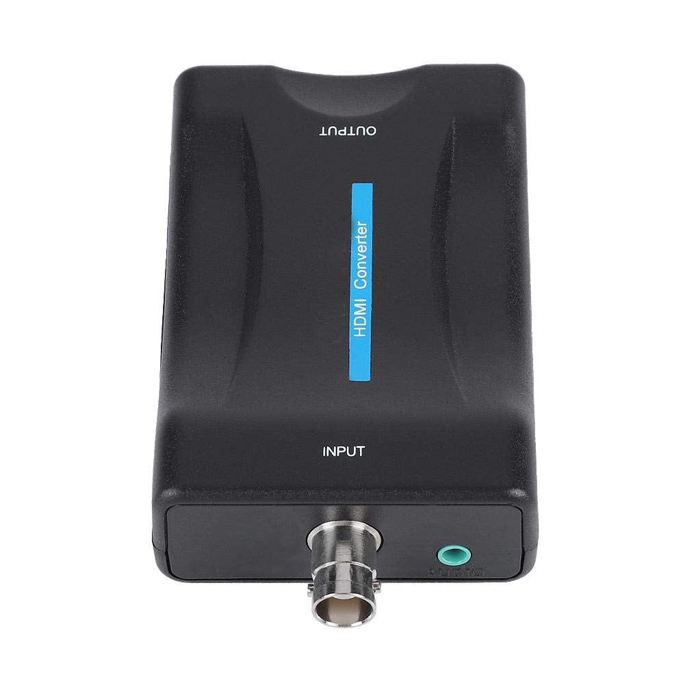 Tangxi Convertidor de Video BNC a HDMI, HD 1080P / 720P Caja de Adaptador de Video BNC a HDMI, Convertidor BNC con Audio para Monitor de vigilancia con cámara de Seguridad
