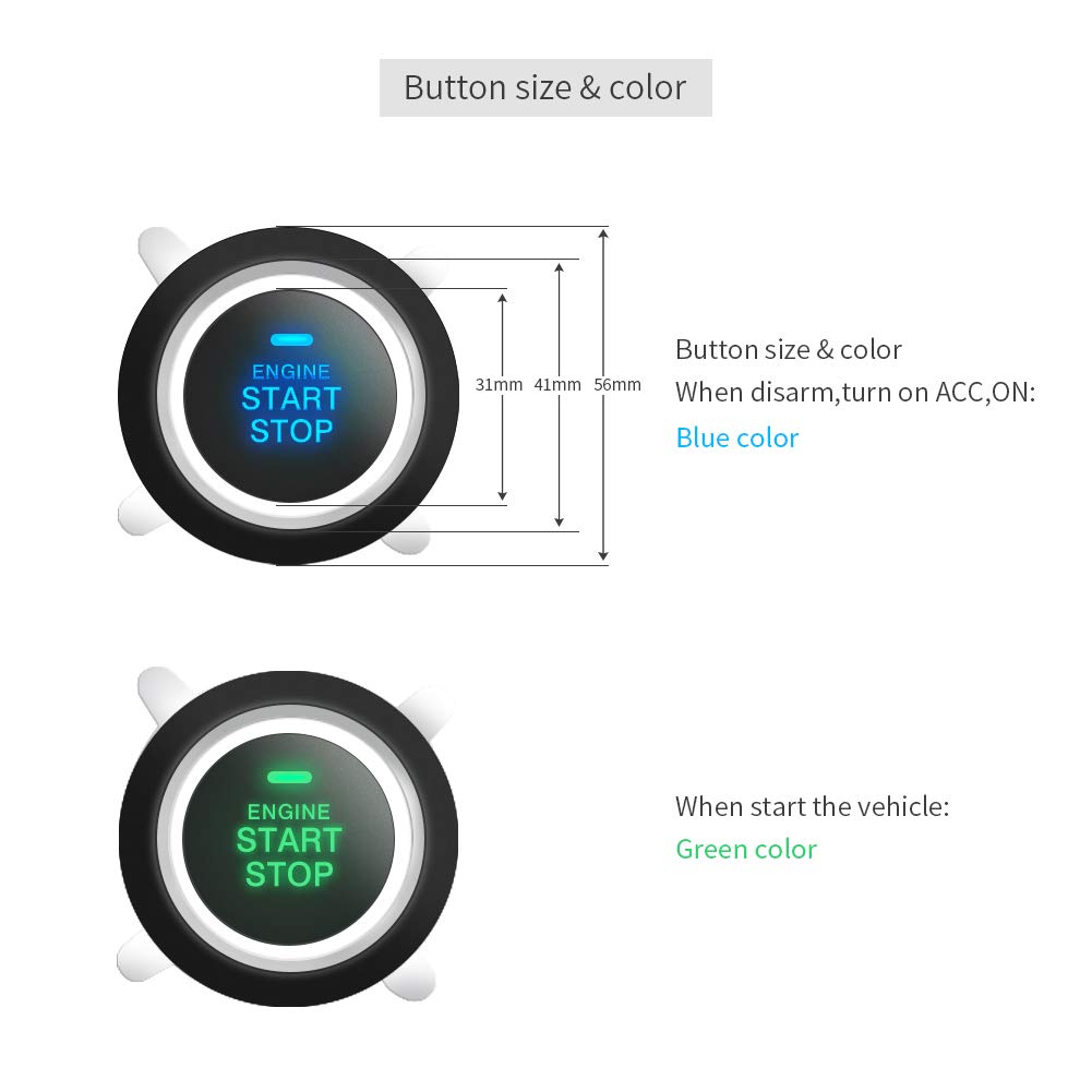 Sistema de Alarma para Coche Easyguard EC002-HY Entrada Pasiva sin Llave y Arranque Remoto