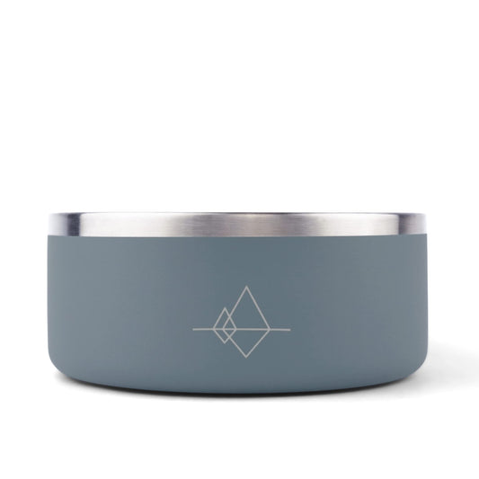MADE TO ROAM Premium Everest Bowl – Cuenco de Acero Inoxidable de Doble Pared Aislado al vacío para Perro con Agarre Antideslizante (Virginia Mountains, 64 oz)