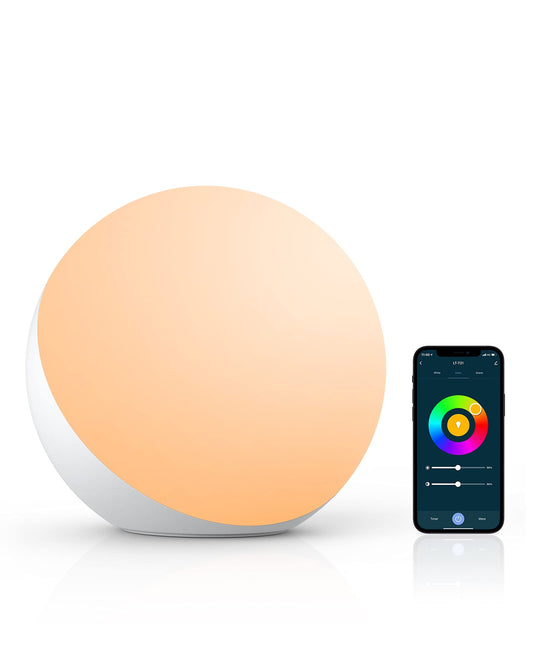 Lámpara táctil, luz nocturna multicolor para niños, pequeña lámpara de mesa LED para recámara, lámpara de noche regulable con luz cálida y blanca