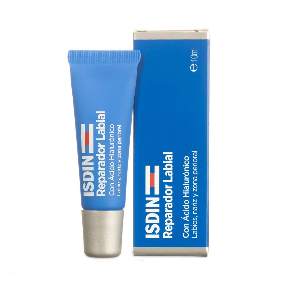 ISDIN reparador labial fluido con acido hialuronico. 10 mililitro, 1 + Ureadin Podos Gel Oil, Repara e hidrata los pies secos y agrietados, 75ml