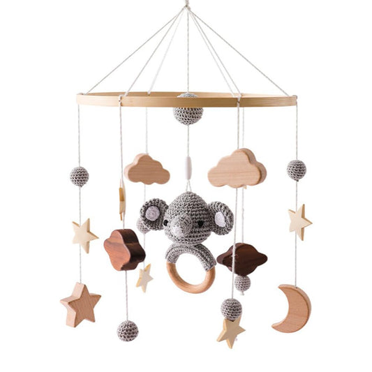 Decoración de guardería para cuna móvil para cuna – Elefante móvil Boho decoración de guardería – Móvil para moisés – Colgante para guardería y decoración de techo
