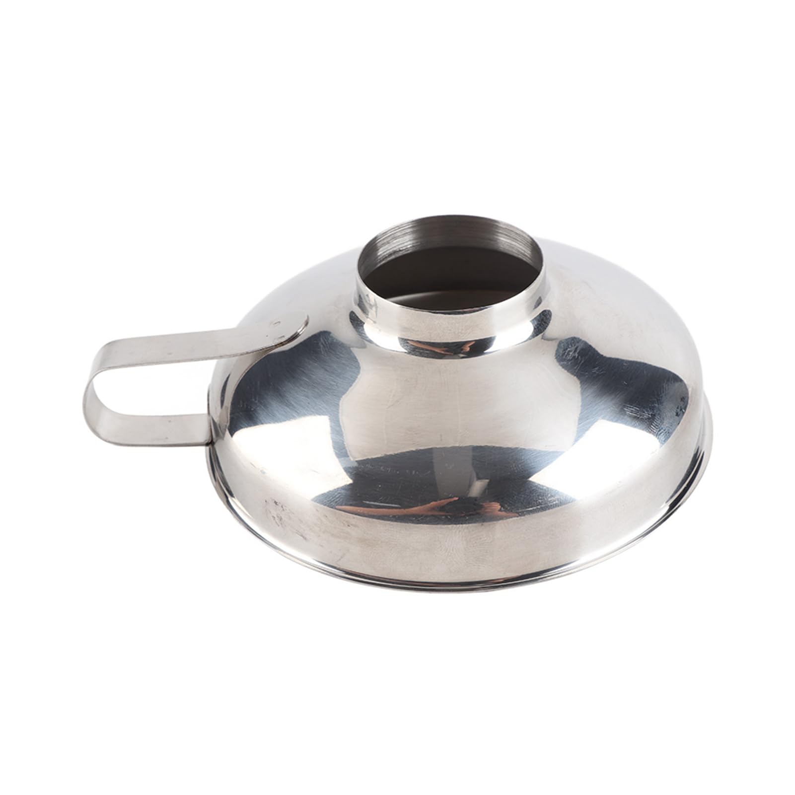 Embudo de Acero Inoxidable Hogar Ancho de la Boca con Mango Metal Pequeño para Utensilios de Cocina