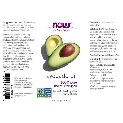 Pack of 2 - Premium 100% Pure Avocado Oil 4 oz. - Natural and Cold-Pressed Beauty Oil for Skin and Hair - Rich in Antioxidants and Vitamins