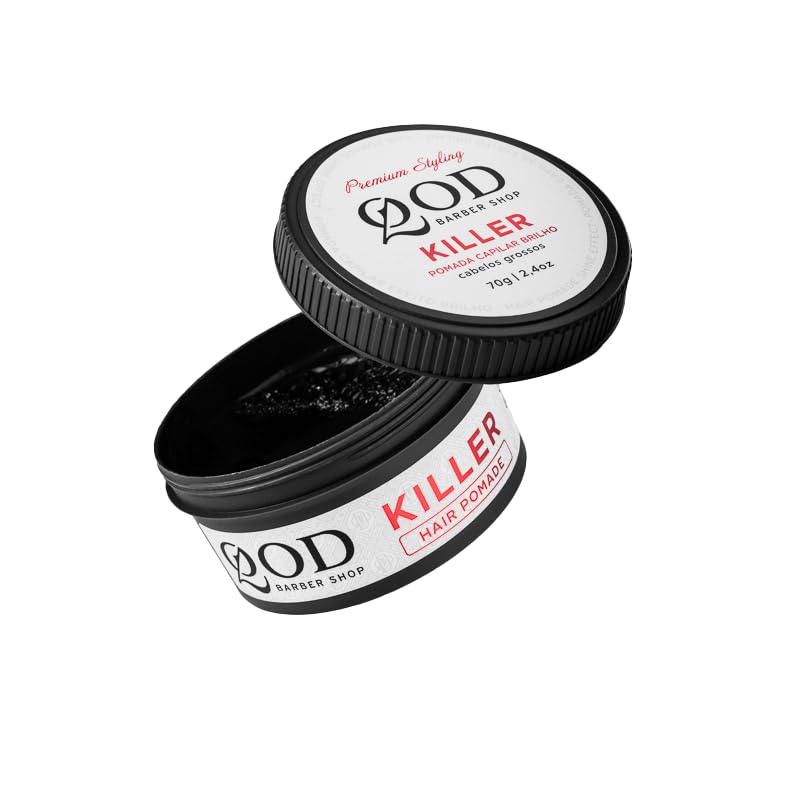 Pomada capilar Killer Hair Pomade, QOD Barber Shop, Brillo, 70 g